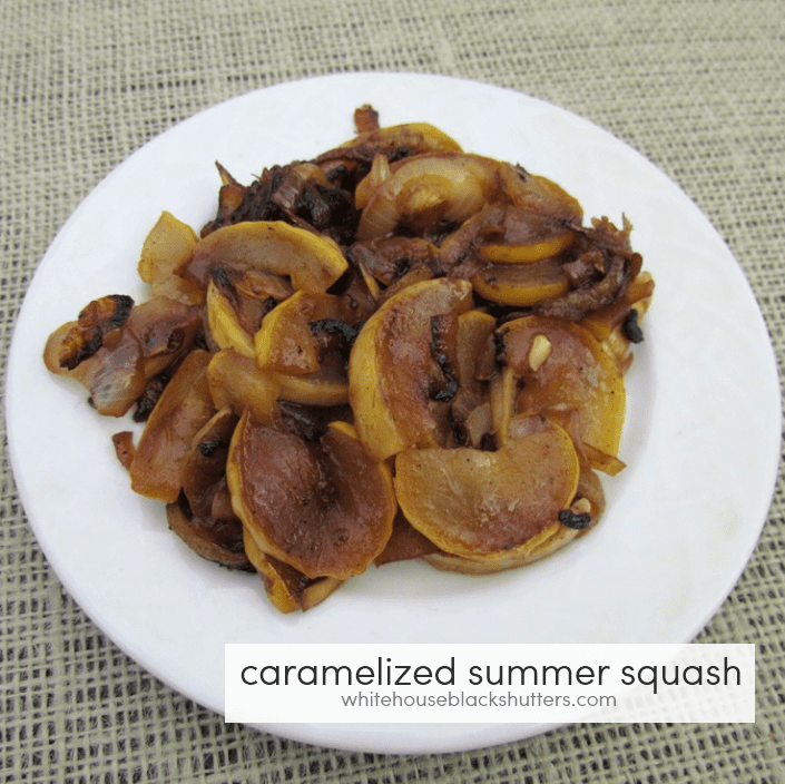 Caramelized Summer Squash and Onions, made with simple ingredients, quick, and so good you'll want it every night.