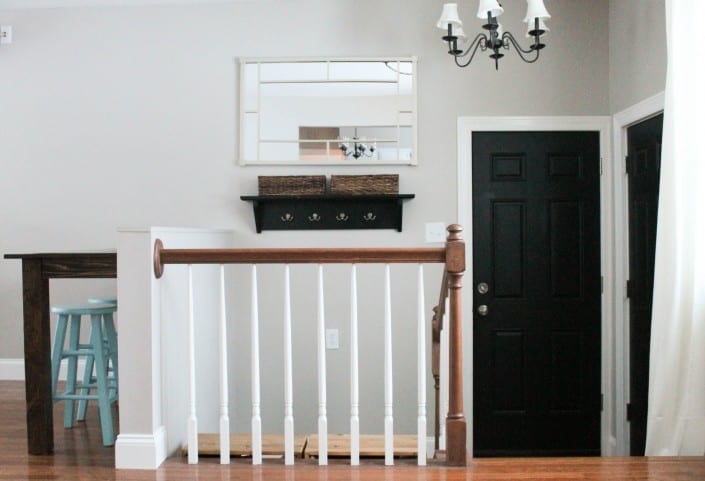 this family created a functional foyer from scratch, love the look!