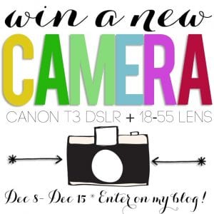win a new Canon T3 DSLR!