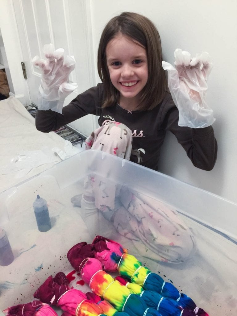 TieDye Shirt Birthday Party Favors white house black shutters